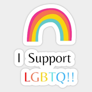 I support LGBTQ Sticker